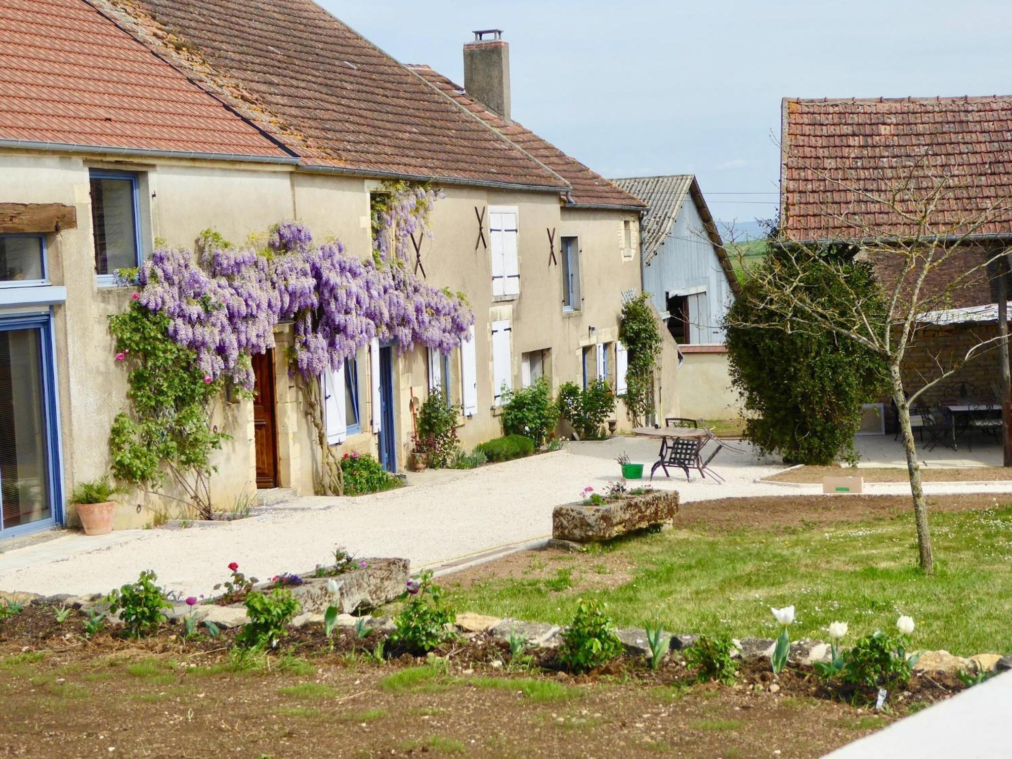 Burgundian Farmhouse In Talon With Fireplace エクステリア 写真